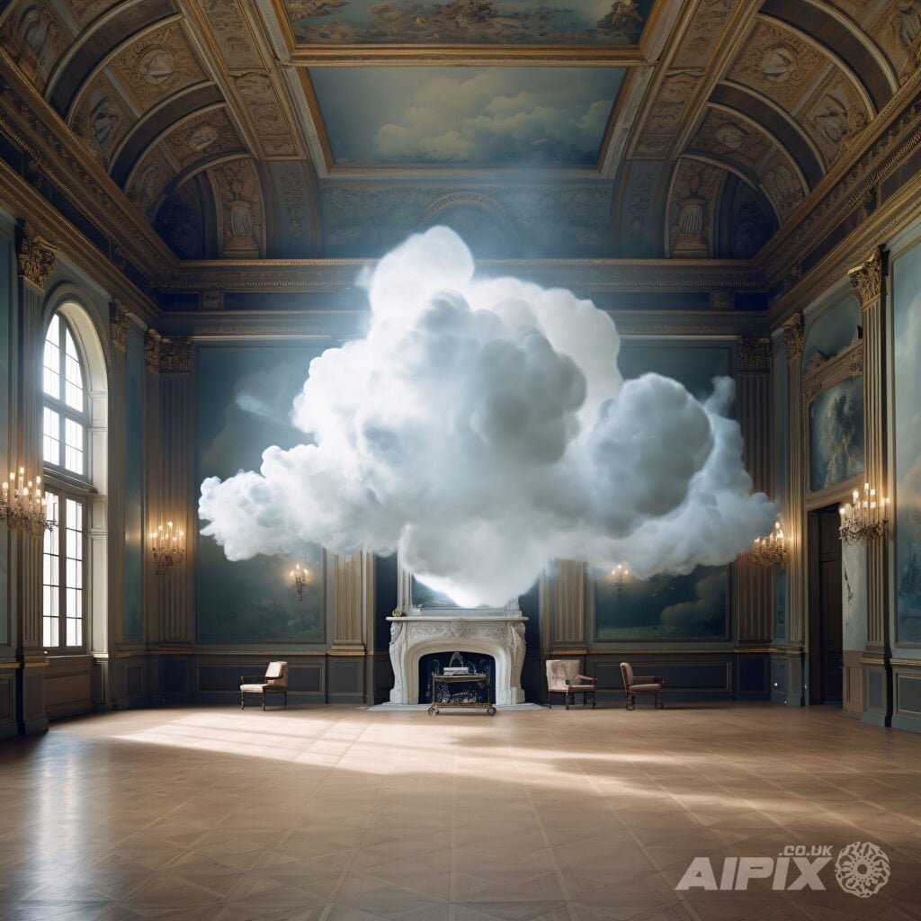 Ethereal Cloudscapes Baroque Room: A Captivating Exploration of Elegance and Mystery