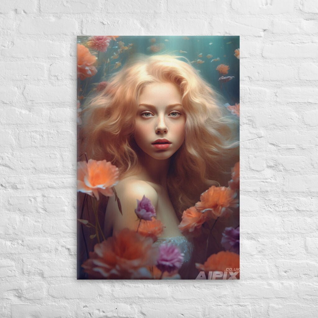 ethereal divinity underwater portrait wall